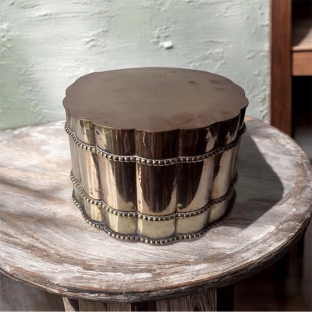 Italian Brass Decorative Box from 1950